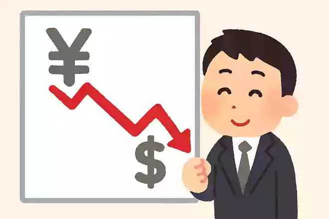 為替相場が変動し、1ドル110円から1ドル100円となった場合、この現象のことを何というでしょうか？