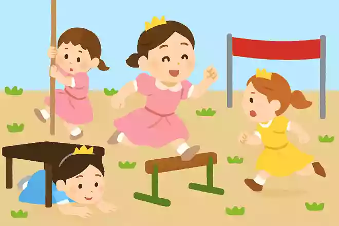 ものよけ姫（障害物走）