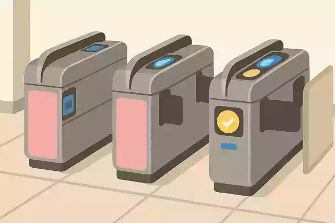駅の改札