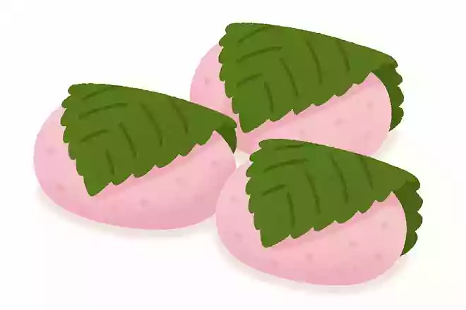 桜餅の葉っぱは香りづけのために巻かれている