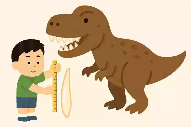 ティラノサウルスの歯の長さは?