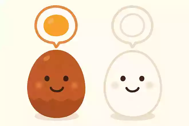玉子には殻が赤いものと白いものがありますが、両者の違いはなんでしょうか?