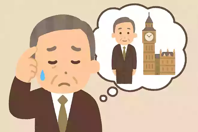 ある男性は3年間留学をしたが英語は上達しなかった。なぜでしょう?