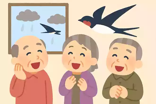 ある鳥が低く飛んでいると、雨になると言われています。ある鳥とは何でしょうか?