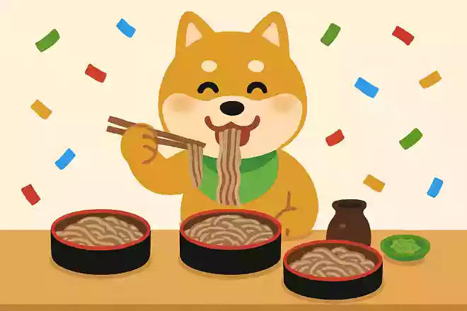 犬が蕎麦の大食い大会で優勝。どんな蕎麦だったでしょう?