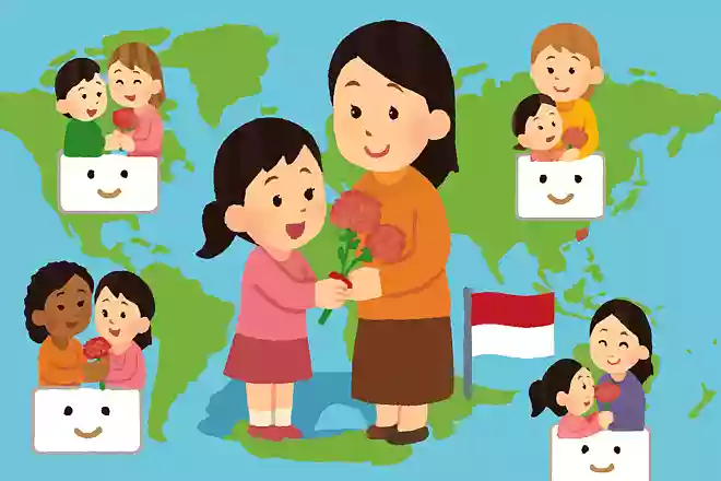 インドネシアは世界で1番母の日を迎えるのが遅い
