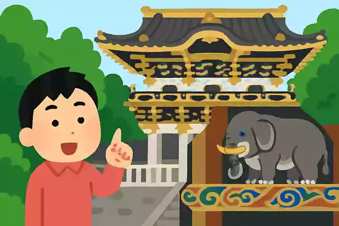 上神庫に施された彫刻が「想像の象」と呼ばれている理由は?