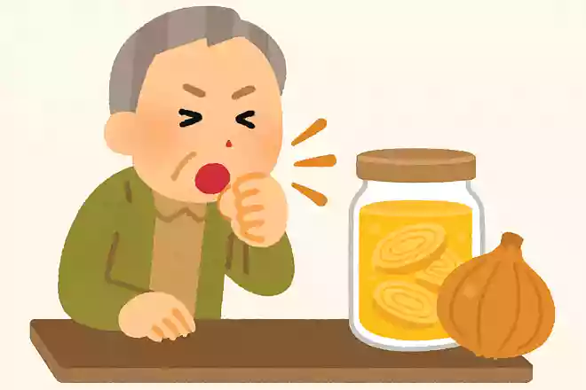 せきが止まらないときに、はちみつにある野菜を漬け込んだ汁を飲むと治まります。ある野菜とは何でしょうか?