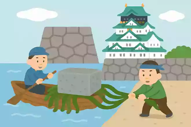 大阪城の石垣は昆布を使って運ばれた