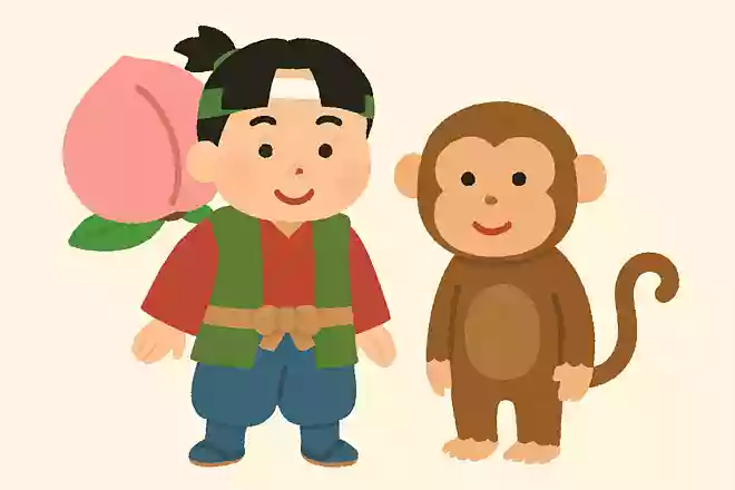 童話『桃太郎』で一番始めにお供になる動物は？