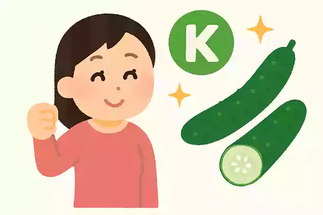 きゅうりに多く含まれているカリウムにはどんな効果があるでしょうか？