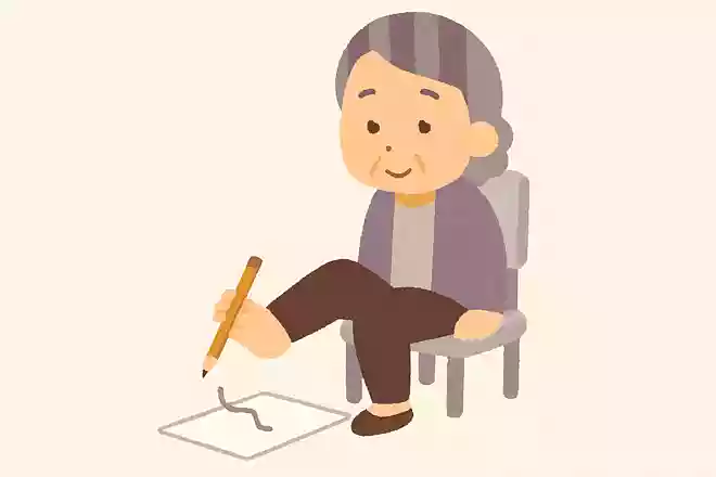 手では書けないのに、足ではかけるものは何でしょうか?