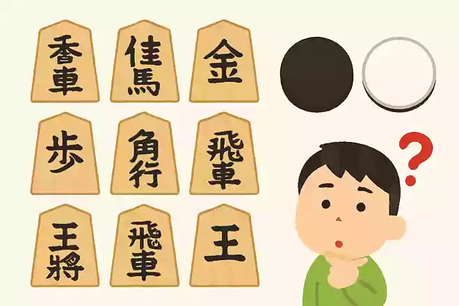 将棋の駒は8種類、オセロの駒は何種類?