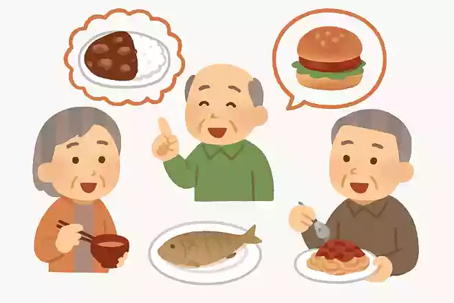 好きな料理や食事の話題