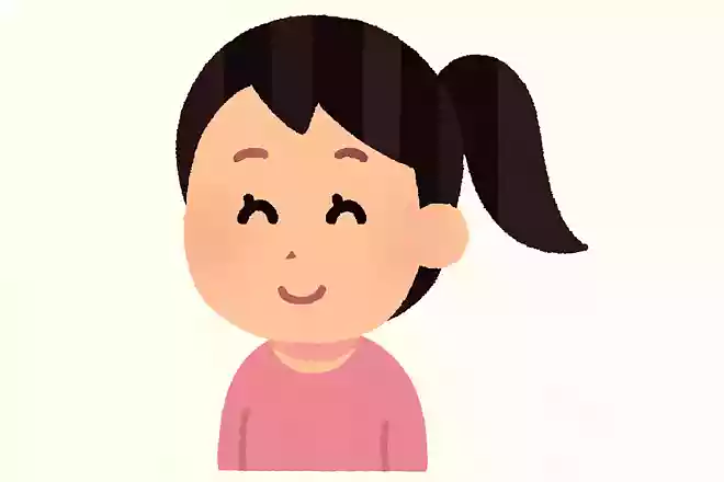 ポニーテールの人