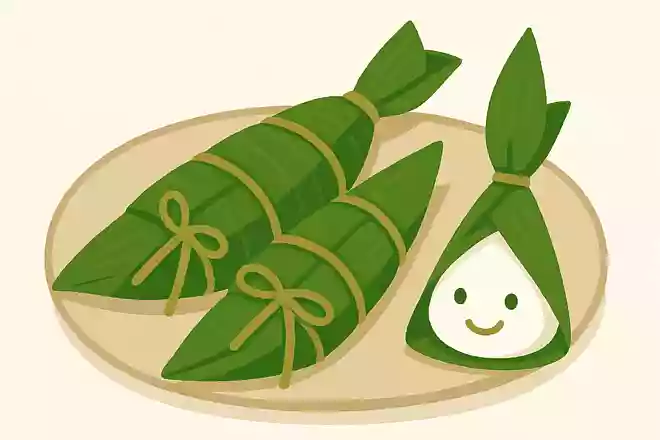 こどもの日に柏餅と同じように食べられる笹の葉に巻かれた食べ物はなんでしょうか?