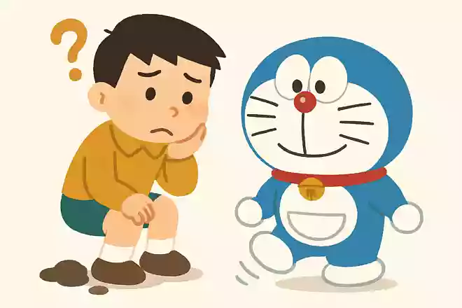 ドラえもんの足が汚れない理由は?