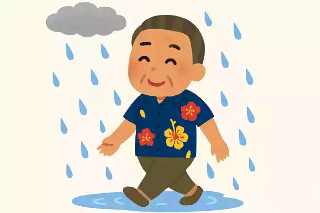 沖縄県民は雨が降っても傘をささない