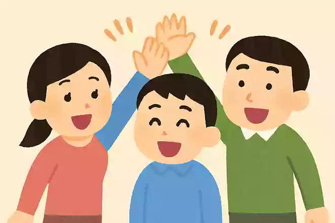 「みんな優勝とってくれるかな?」「いいとも!」