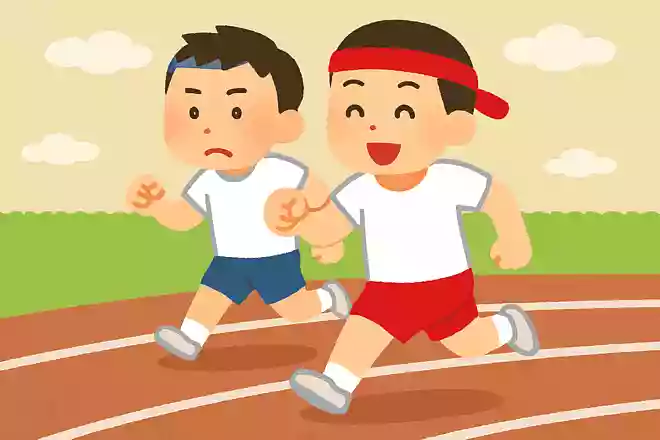 今、あなたは運動会で徒競走を走っています。前に走っている人は4位、その人を追い抜きました。あなたは今何位?