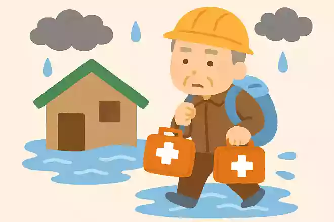 水害時に避難する際、持参すると良いものは?
