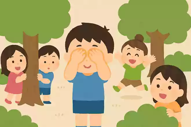 7人でかくれんぼをして、4人が見つかりました。残りは何人でしょう?