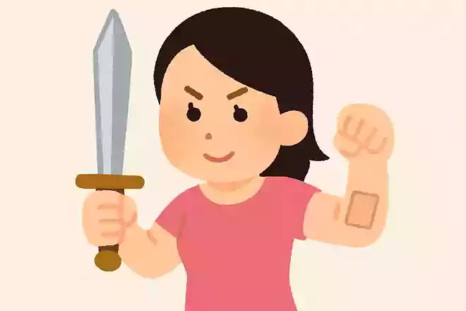 ツラい筋肉痛にはシップを貼りながら、愛する妻/夫のため、若さと美貌を武器に全力で戦うことを誓います!