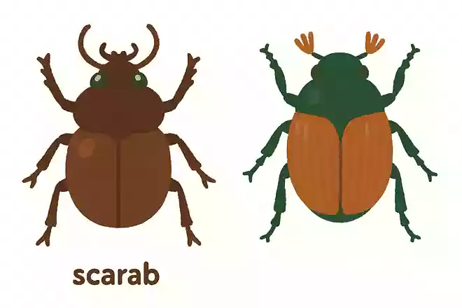 カナブンとコガネムシの違いとして、外見上の違いはなんでしょう?
