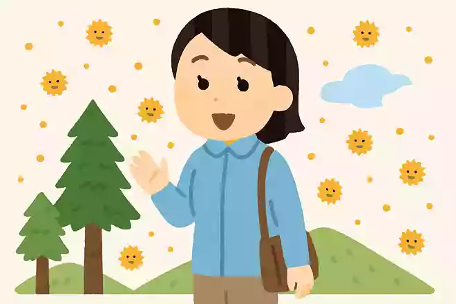 花粉対策にはツルツルした素材の服がオススメ