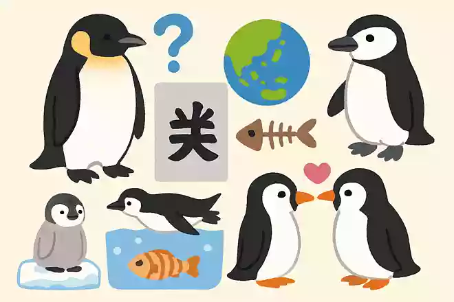 ペンギンを漢字で書くとどれ?