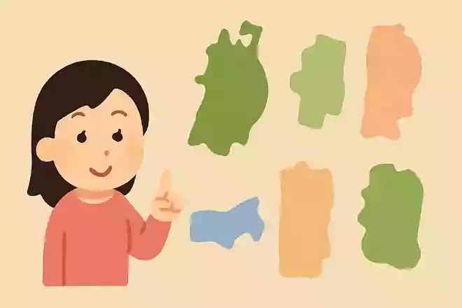 次のうち「東北地方」にある県はどれ?