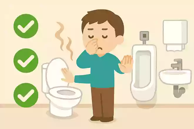 訪問先のトイレでやらなくていいことはどれでしょう?