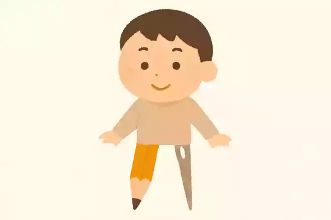 片足が針でもう片足が鉛筆、これはなんでしょう?