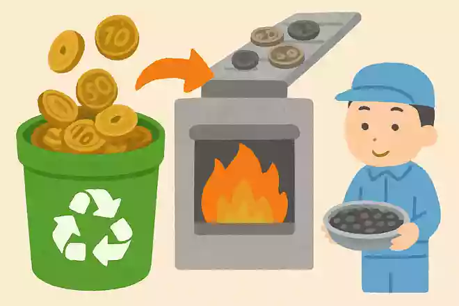使えなくなった硬貨は回収されたあとどうなるでしょうか?NEW!