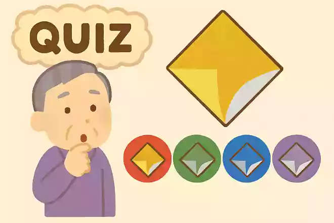 折り紙の金色は、銀色の折り紙の上から違う色を塗ることで出来ています。その、ある色とは?