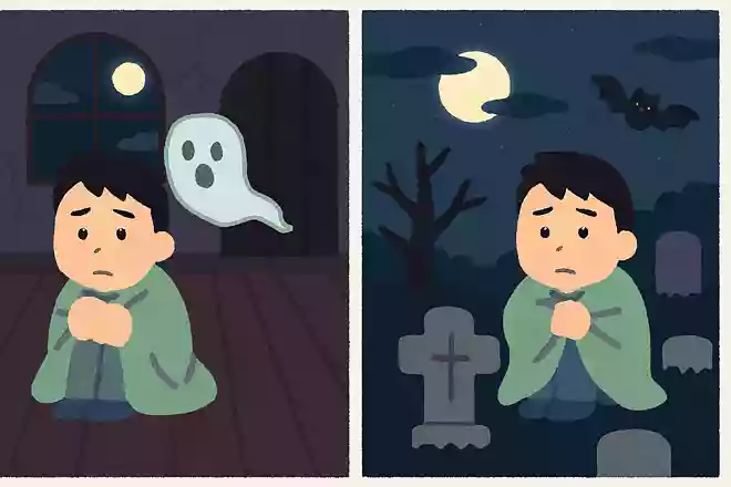 閉園後のお化け屋敷 or 墓地、一晩過ごすならどっち?