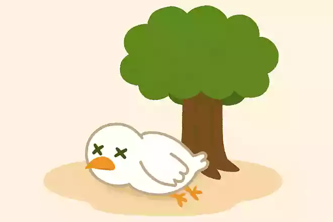 とまると木が枯れてしまう鳥は何でしょう?