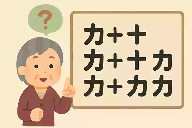 「力」+「十」+「力」+「力」+「力」=
