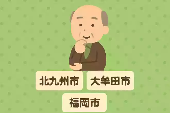 福岡県の県庁所在地は次のうちどれでしょうか?