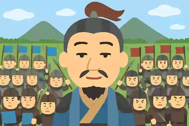 理解したらゆっくり目を開き、目にするものをよォく見てみなさい。敵の群を、敵の顔を、そして味方の顔を、天と地を。これが将軍の見る景色です王騎将軍