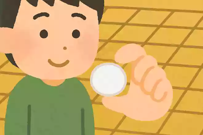 碁石の大きさについて、正しいのはどれでしょう?
