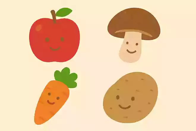 この中で果物なのはどれ?