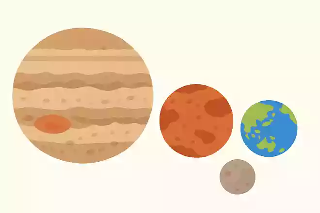 太陽系のなかで、一番大きい惑星は次のうちどちらでしょうか?