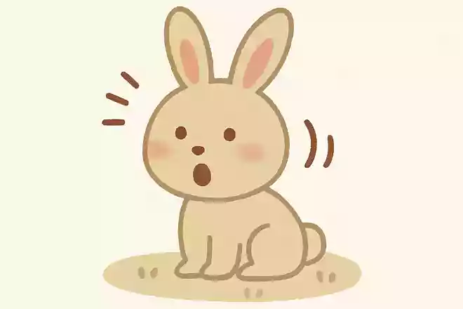 ウサギはどんななきごえをだすでしょう?
