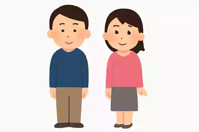 右に人が立つと女性になり、1人でいると男性になるのは誰でしょう?