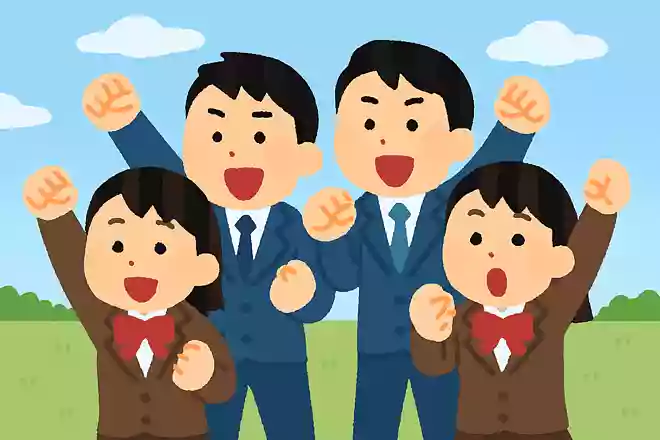 「かっとばせー◯組!△組倒せー!」「おー!」