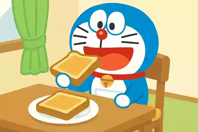 ドラえもんがのび太の家に来て最初に食べたものはなに?