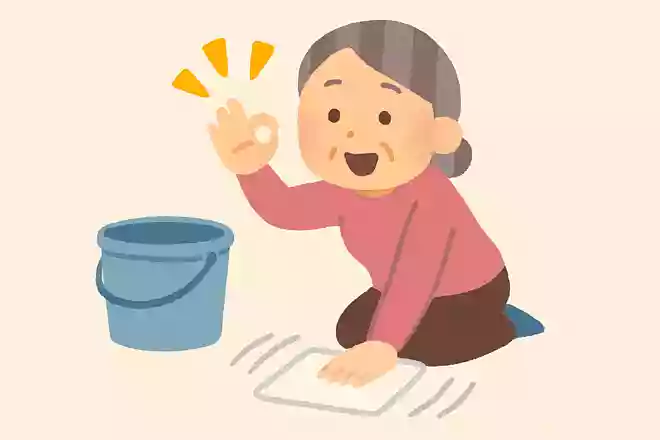 掃除をする