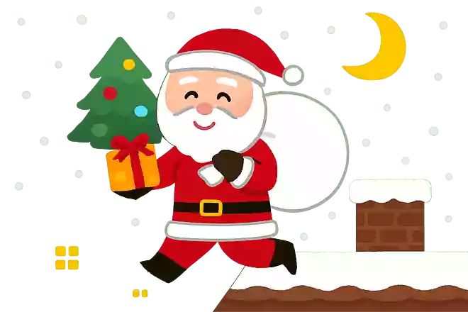 クリスマスの夜、プレゼントを持ってくるのは誰でしょうか?
