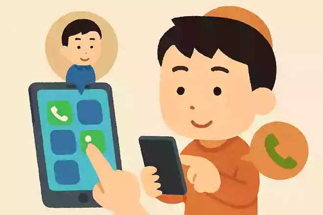 電話をよくかける相手は電話アプリを長押しですぐかけられる